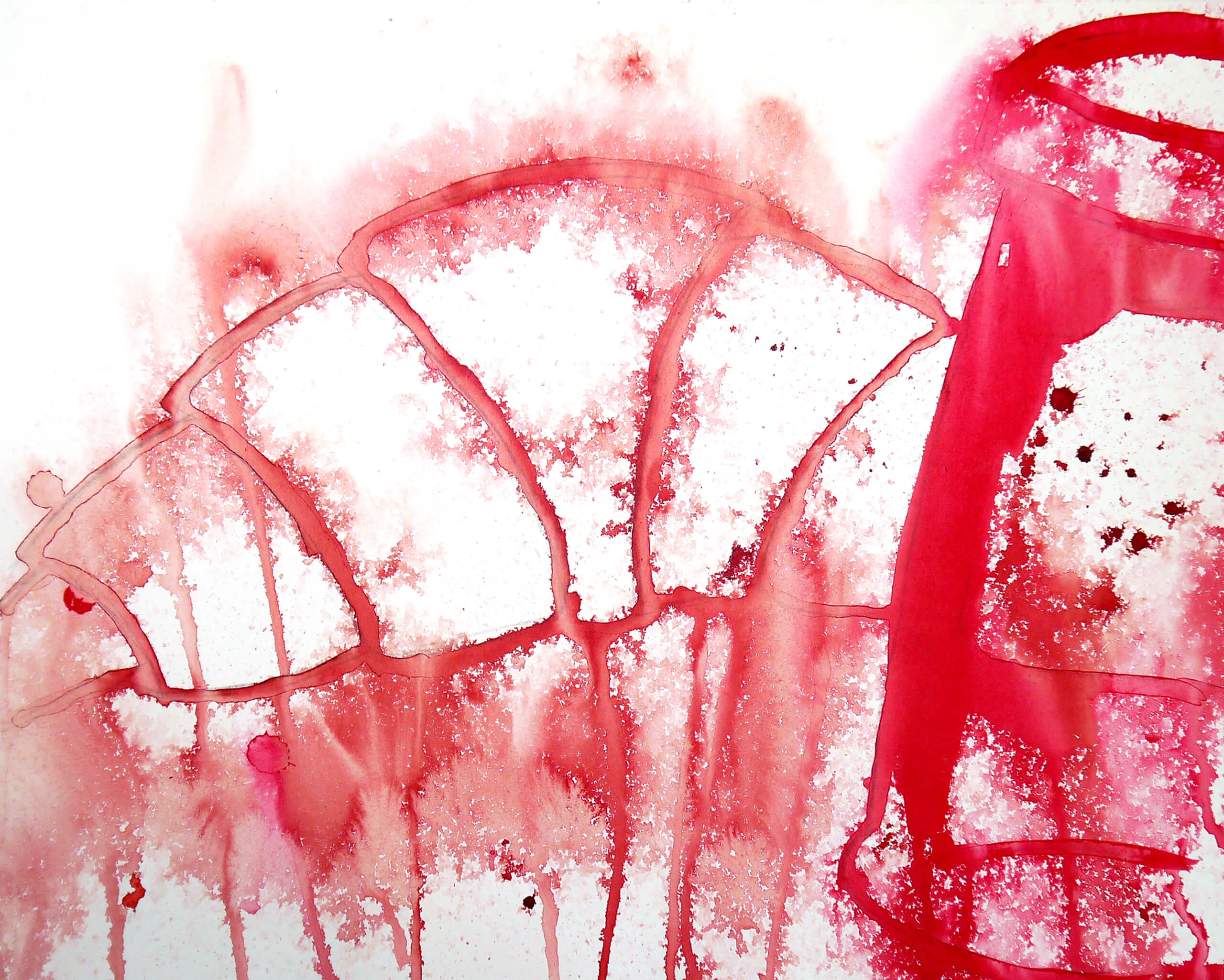 Aquarell Stillleben ''Croissant mit Marmelade''