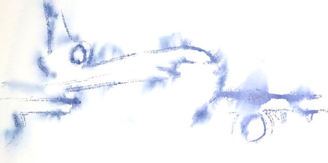Aquarell ''Dreihstrahler/MD11 Jet'' (Vorschau)