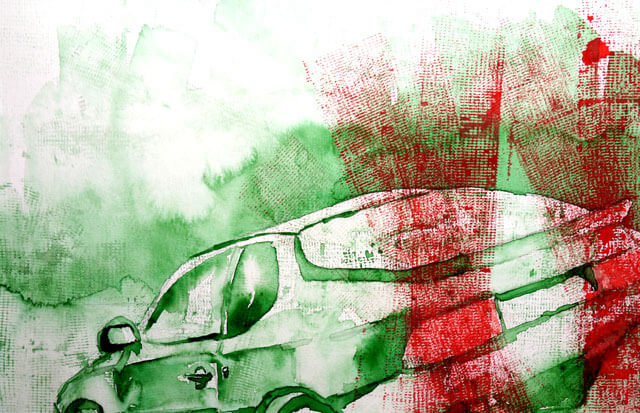 Aquarell Porsche 924 (Vorschau)