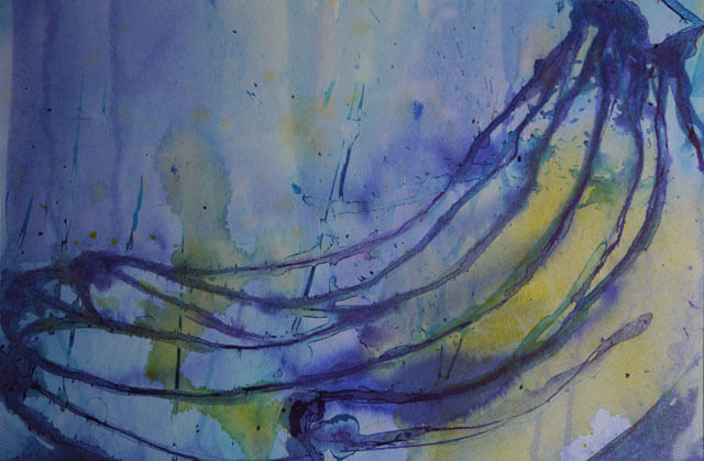 Aquarell Stillleben ''Bananen'' (Vorschau)
